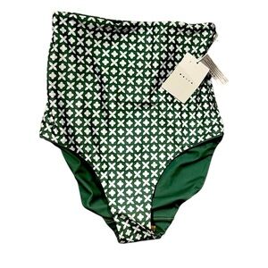 Baila Swim Green and White Patterned Swimsuit